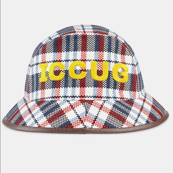 NWT AUTHENTIC Gucci mirror bucket hat Sz Medium - Picture 2 of 11